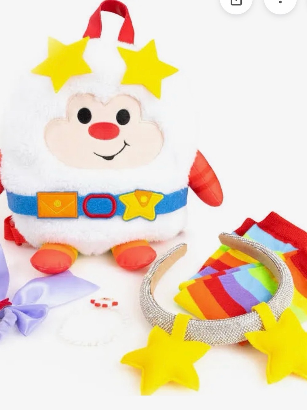 Rainbow Brite 6-Piece Dress Up Set Costume Girls or Adult Accessory Pack NEW